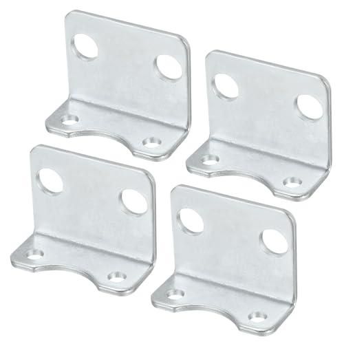 PATIKIL Luftzylinder Verbindung Pneumatische Stange Schiene Montage Halterung 4 Pack Pneumatische Teile Zylinder Installation Stand für 40mm Zylinder Durchm.