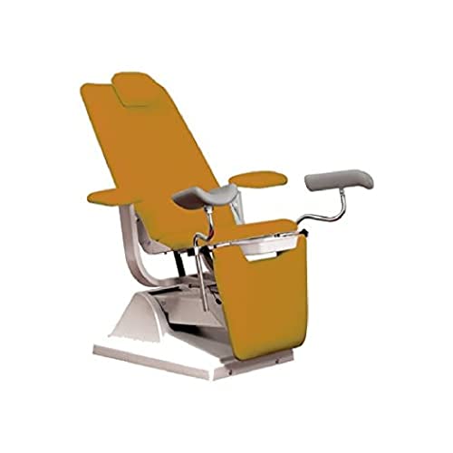 Euroclinic Metal apricot Gynex Bett Stuhl mit Rollenhalter, Metall Aprikose