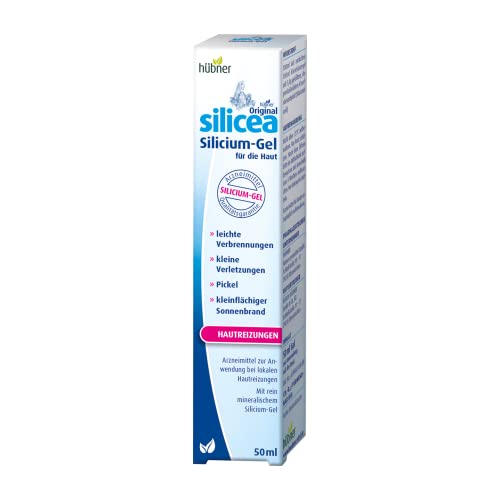 Hübner Original silicea Silicium-Gel |Kieselsäure-Gel|kühlend| entzündungshemmend | Bei Hautreizungen wie Sonnenbrand, Pickeln, Insektenstichen | 50ml