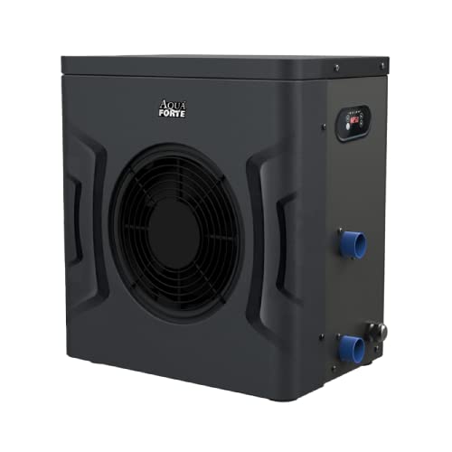 AquaForte Mini Wärmepumpe 3 kW mit ABS Kunststoffgehäuse, Schwarz