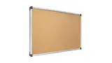 ALLboards Pinnwand mit Aluminiumrahmen 90x60cm, Korktafel Korkwand Pinnwand Kork