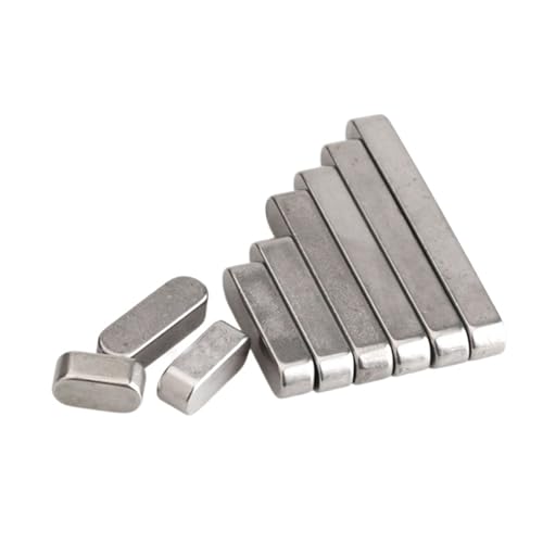 Antriebswelle mit runder Passfeder und parallelem Keysteel A2-Edelstahl M4 (Size : 5Pcs, Color : 4x4x25mm)