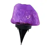 Angoily 1stück Stone Design Solar Gartenlicht Wasserdichtes Plug Bodenlicht Für Außenbereich Für Rasen Garten Und Landschaftsbeleuchtung