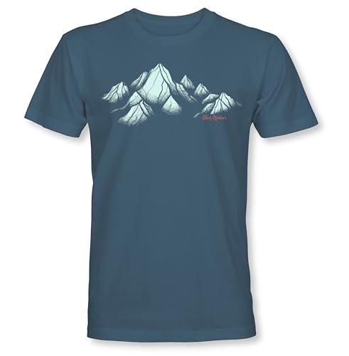 Berg T-Shirt Herren : Beloved Mountains - Berge Kletter T-Shirt Männer MTB - Geschenk für Wanderer - Bergsteiger Outdoor Ausrüstung (L)