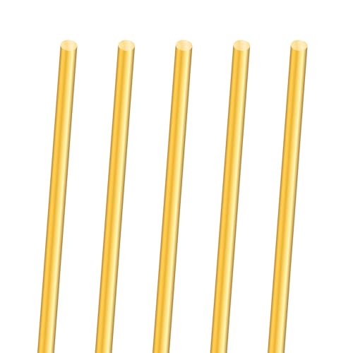 5PCS 4mm Messingstab,iMeistek 300mm Länge Messing solide Runde Stange Stifte für Drehbank Bar Stock,DIY Crafts