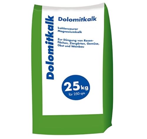 Dolomitkalk Rasenkalk-Zur Vorbeugung von Moosbildung im Rasen mit Calcium und viel Magnesium 25 kg