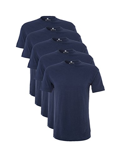Lower East Herren LE105 T-Shirt, 5X Dunkelblau, L (5er Pack)