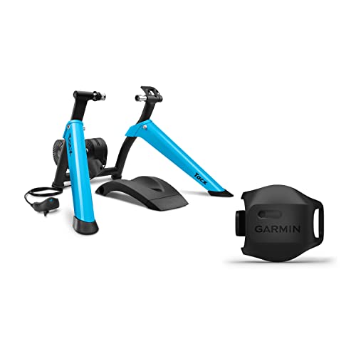 Tacx Boost Bundle – Indoor-Trainer inkl. Garmin Geschwindigkeitssensor 2. Mit starker Magnetbremse, realistischem Fahrgefühl, bis zu 1050 Watt Widerstand. Schneller Aufbau, leise und äußerst stabil