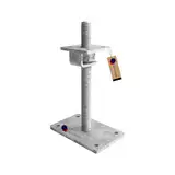 GeZu Impex® Pfostenträger Hans höhenverstellbar M30 x 500 mm, 100 x 100 mm Pfostenschuh Stützenfuß