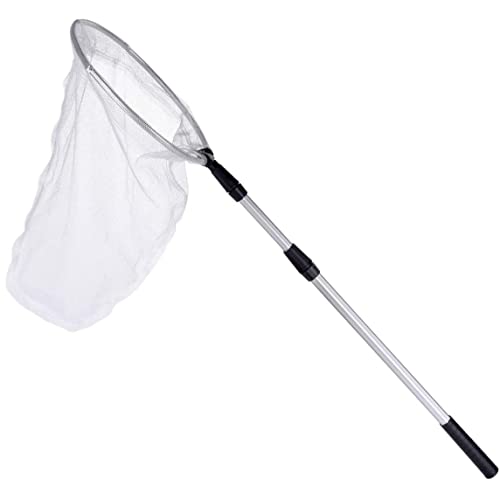 Landung Net Butterfly Catch Net Fish Net mit teleskopischem Griff für Erwachsene und Kinder Angelzubehör von 43 cm bis 93 cm länger