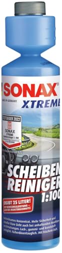 SONAX XTREME ScheibenReiniger 1:100 (250 ml) ergibt 25 Liter Reinigungsflüssigkeit und sorgt sekundenschnell für klare Sicht | Art-Nr. 02711410