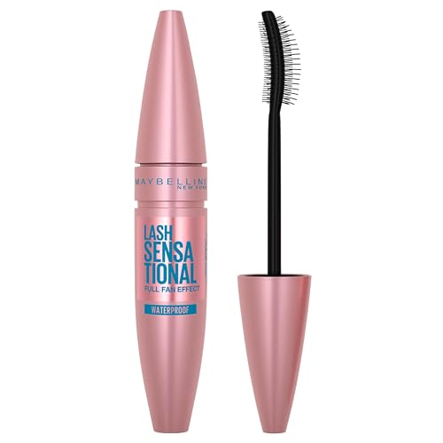 Maybelline New York Mascara für Volumen und Definition, Wasserfest, Lash Sensational, Very Black, 9,5 ml