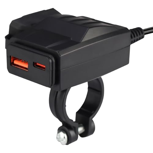 USB -Motorrad -Ladegerät, Motorrad -Telefonladegerät - USB Fast Lade -Telefonladegerät | Sicherer wasserdichtes Leistungsadapter für Telefone Tabletten Motorradladung