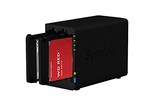 Synology DS224+ 2 GB NAS 16 TB (2 x 8 TB) WD Red+, montiert und getestet mit SE DSM installiert