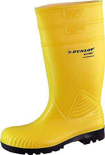 Dunlop Acifort ,Gummistiefel,Regenstiefel,Arbeitsstiefel,Freizeitstiefel (39/40, gelb)