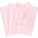 POPOYU 60 Blatt Seidenpapier Geschenkpapier Rosa,35x50cm Seidenpapier Verpackungsmaterial Papier Tissue Paper Packseide für Weihnachten GeburtstagHandwerk Geschenkverpackung Füller DIY Basteln