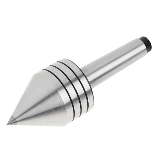 Mitlaufende Körnerspitze MK2 (MT2), Zentrierspitze 60 Grad, Rollkörner für Drehbank, Reitstock Zubehör, CNC Drehmaschine, mit Hartmetallspitze 12mm