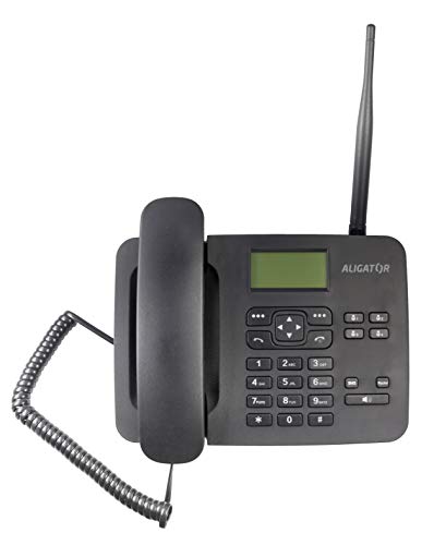 Aligator T100 GSM Mobiltelefon im klassischen Tischtelefon Style (Schwarz)