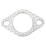 2-Zoll-Auspuffdichtung, 2-Loch-Flanschdichtung aus Stahl Auspuffkrümmer-Fallrohrsammler universell für Innendurchmesser 2"/51mm Auspuffrohr/Turb Fahrzeug