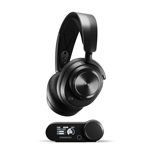 SteelSeries Arctis Nova Pro Wireless - Multi-System Gaming-Headset – Hi-Fi-Treiber – Active Noise Cancellation – Infinity Power System – PC, PS5, PS4, Switch, Smartphone