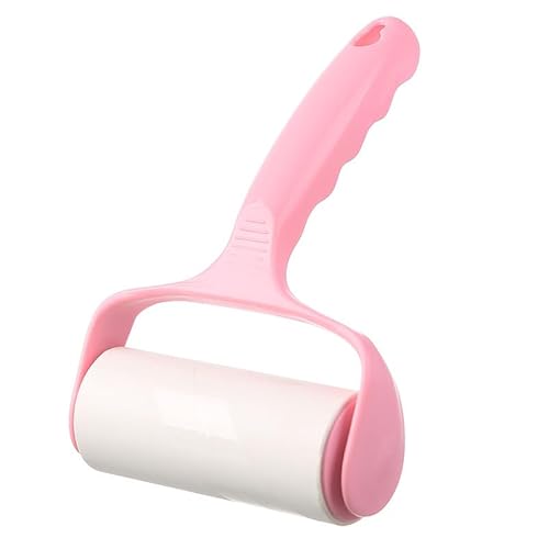 TUKRPQMRI Abreißbare selbstklebende Fellpflegerolle, Filzbürste, klebrige Haarentfernerrolle, selbstklebende Stoffrolle /85(Hot Pink)