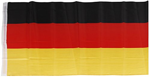 Fußball WM Unisex – Erwachsene 1969149 Fahne Deutschland 150x90 cm, bunt, 1