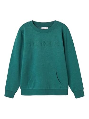 NAME IT Jungen Nkmvanoa Ls Unb Sweatshirt, Antique Green, 116 EU