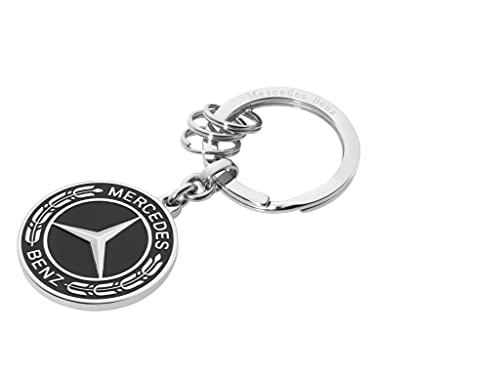 Mercedes-Benz Collection Schlüsselanhänger Untertürkheim | schwarz/silberfarben | Edelstahl