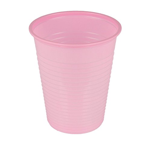 Mundspülbecher | Trinkbecher | Partybecher | Plastikbecher 180ml, 100er Packung (rosa)