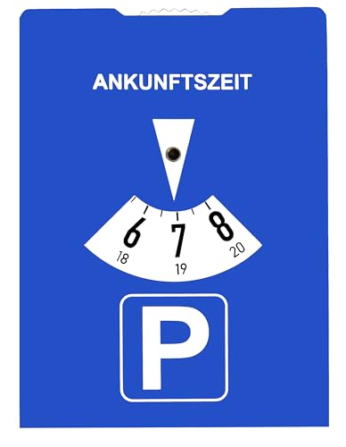 Parkscheibe StVO-konform mit Benzinrechner – Robuste Parkuhr aus Karton | Kompakt 15x11 cm | Umweltfreundlich & langlebig | Für Auto, Wohnmobil & LKW | Made in Germany