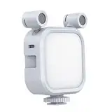 Goufride 2500K-9000K Mikrofon-LED-Aufhelllicht RGB-Mikrofonlicht für Smartphone-Spiegelreflexkamera V03-