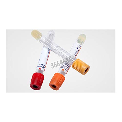 BD Medical 366468 SST II Vacutainer PET Tube mit Aktivator und Kunststofftrenner, roter Verschluss, Etiketten aus Papier, 16 mm Ø, 100 mm Länge, 8,5 ml, 100 Stück