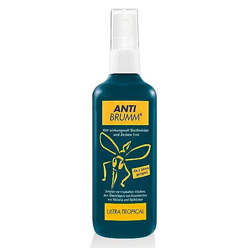 Anti Brumm® Ultra Tropical | Hochwirksames Mückenspray gegen tropische Mücken | Mückenschutz auf Fernreisen | Pumpspray, 150ml