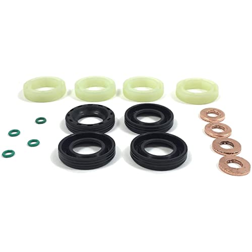 MKAREPART Kraftstoffeinspritzdüsen-Dichtungsset, Ersatz – Kraftstoffeinspritzdüsen-Dichtung + Unterlegscheibe + O-Ring-Set (ohne Einspritzdüsen)
