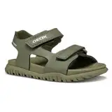 Geox Jungen J Fusbetto Bo Sandal, Military, 33 EU