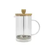 BERGNER COFFEE & TEA LOVERS - Kolbenkaffeemaschine 800ml Borosilikat - Hochtemperaturbeständig - Edelstahlfilter - Bambusdeckel - Leicht zu reinigen