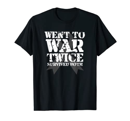 T-Shirt mit Krebsüberlebender und Veteranenunterstützung, Geschenk T-Shirt
