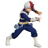 MHA Figur Todoroki Shouto Figuren Anime Heroes Statue Anime Action Figure Kampfstellung Desktop Decor Collection Ornaments Geschenk für Anime Fans 15CM