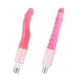 Sexmaschine Anal Dildo,Silikon 3XLR Anschluss Dildo für Ficklemaschine,Sexmaschine Zubehör Sexspielzeug für Frauen,Weiches rosa Anal Dildo Set(P01)