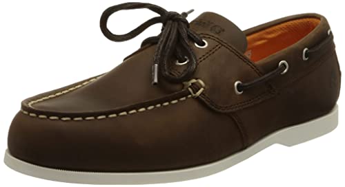 Timberland Herren Cedar Bay 2 Eye Boat Shoe, Dk Brown, 43 EU