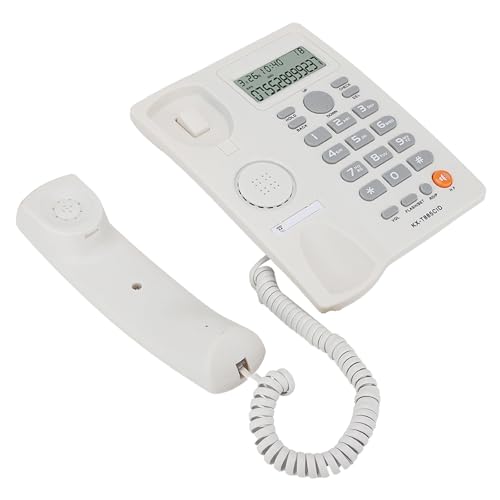 Caller ID Telefon Klare Klangstummel Funktion für Einen Sicher (White)