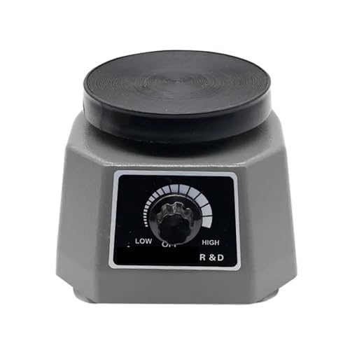 ZKLGS Vibrator, Gipsrüttler, runde Platte, Kleiner Gips, Variable Intensität, Schüttelgeschwindigkeit, Einstellbarer Vibrationstisch for Gipsgeräte für Labor(220)
