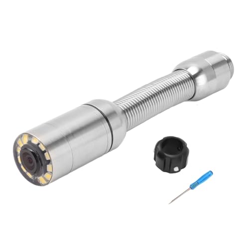 23 Mm Kanalinspektionskamerakopf, Professionell, IP68, Wasserdicht, 15 Mm Gewindedurchmesser, Rohrablauf-Endoskop-Kamerazubehör mit 12 LED-Leuchten