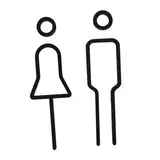 ASAKKURA 1satz Toilette Zeichen Acryl Toiletten Schild Herren Damen Badezimmer Türschild Installieren Für Restaurants Büros Und Öffentliche Einrichtungen