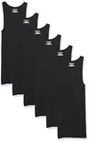 Amazon Essentials Herren Tanktop-Unterhemden, 6er-Pack, Schwarz, XL