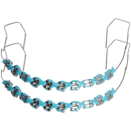 Wudaizhi 10 Bracket-typ, Blauer Metall-Bracket-Haken, Temporäre Zahndekoration Metalldrähten Und Kieferorthopädischen Ligaturbändern, Zahndekorationen
