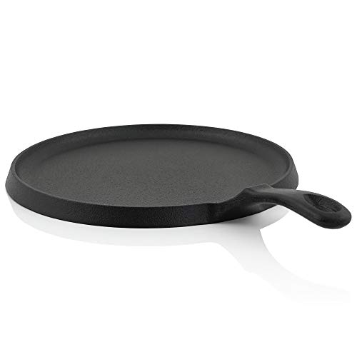 BBQ-Toro Crêpes Pfanne aus Gusseisen I Ø 26 cm Pfannkuchenpfanne für Grill I schwarz I bereits eingebrannt I Pancake Pan für Pfannkuchen I Grillpfanne