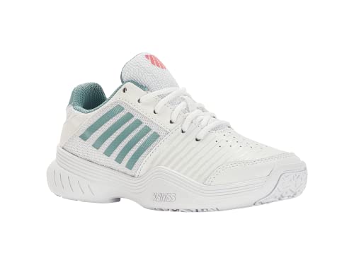 K-Swiss Mädchen Court Express Omni Tennis Shoe, White Nile Blue Desert Flower, 35 EU