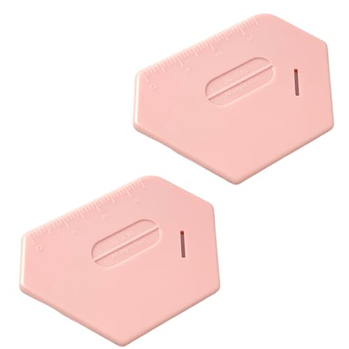 IGXX 2 Stück Magnetische Nahtführung für Nähmaschine,Nahtführung für Nähmaschine mit Skala,Universalbefestigung Nähzubehör,Polygonal Starke Magnetische Lehre(Pink)
