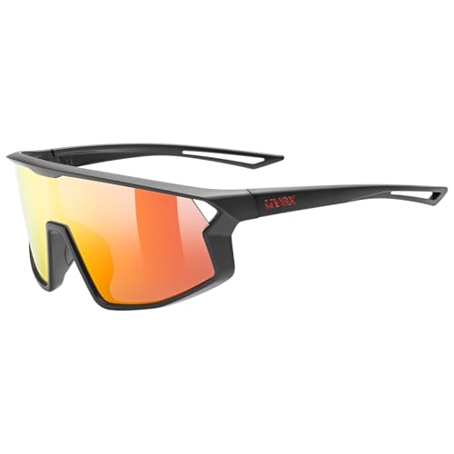 uvex Unisex Kids skyrise jr. Sunglasses, Black matt, one Size